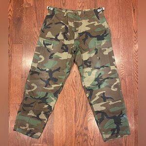 Camouflage Pants Woodland Sz Medium-Short U.S. Military BDU Cargo Adjustable